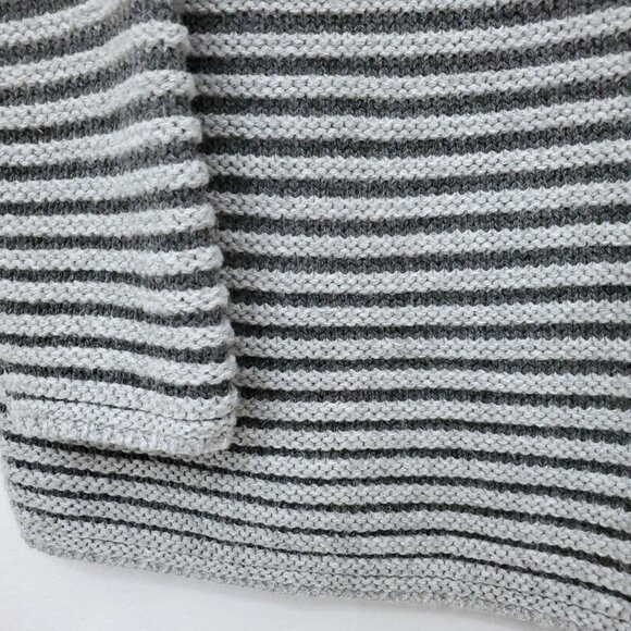 Haven Well Within Mock Turtleneck Ottoman Stitch Wool Blend Pullover Sweater L - Picture 6 of 12